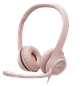 Logitech H390, Audífonos USB-A con Micrófono, Estéreo, Supresión de Ruido, Control en Cable, Rosa - Miniatura 1