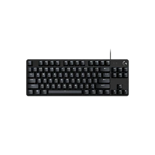 Logitech G413 TKL SE, Teclado Mecánico Gamer TKL, Switch Táctil, PBT, LED Blanco, USB, Inglés, Negro