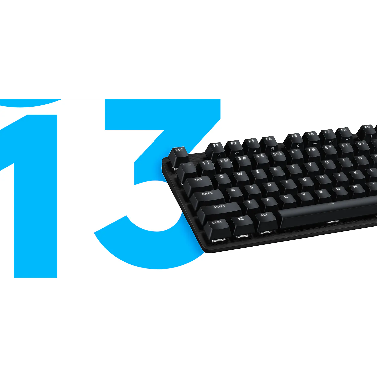 Logitech G413 TKL SE, Teclado Mecánico Gamer TKL, Switch Táctil, PBT, LED Blanco, USB, Inglés, Negro 9