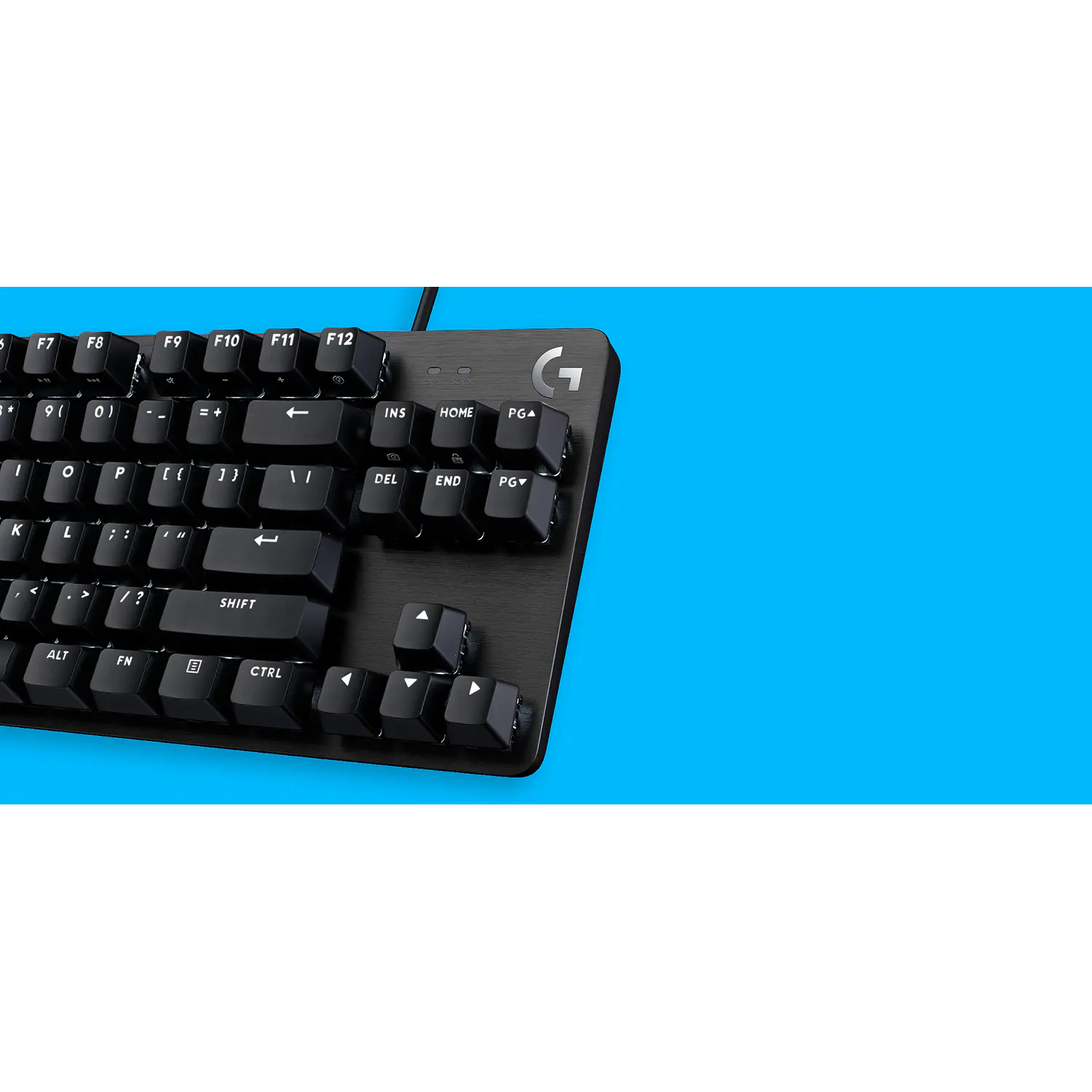 Logitech G413 TKL SE, Teclado Mecánico Gamer TKL, Switch Táctil, PBT, LED Blanco, USB, Inglés, Negro 10