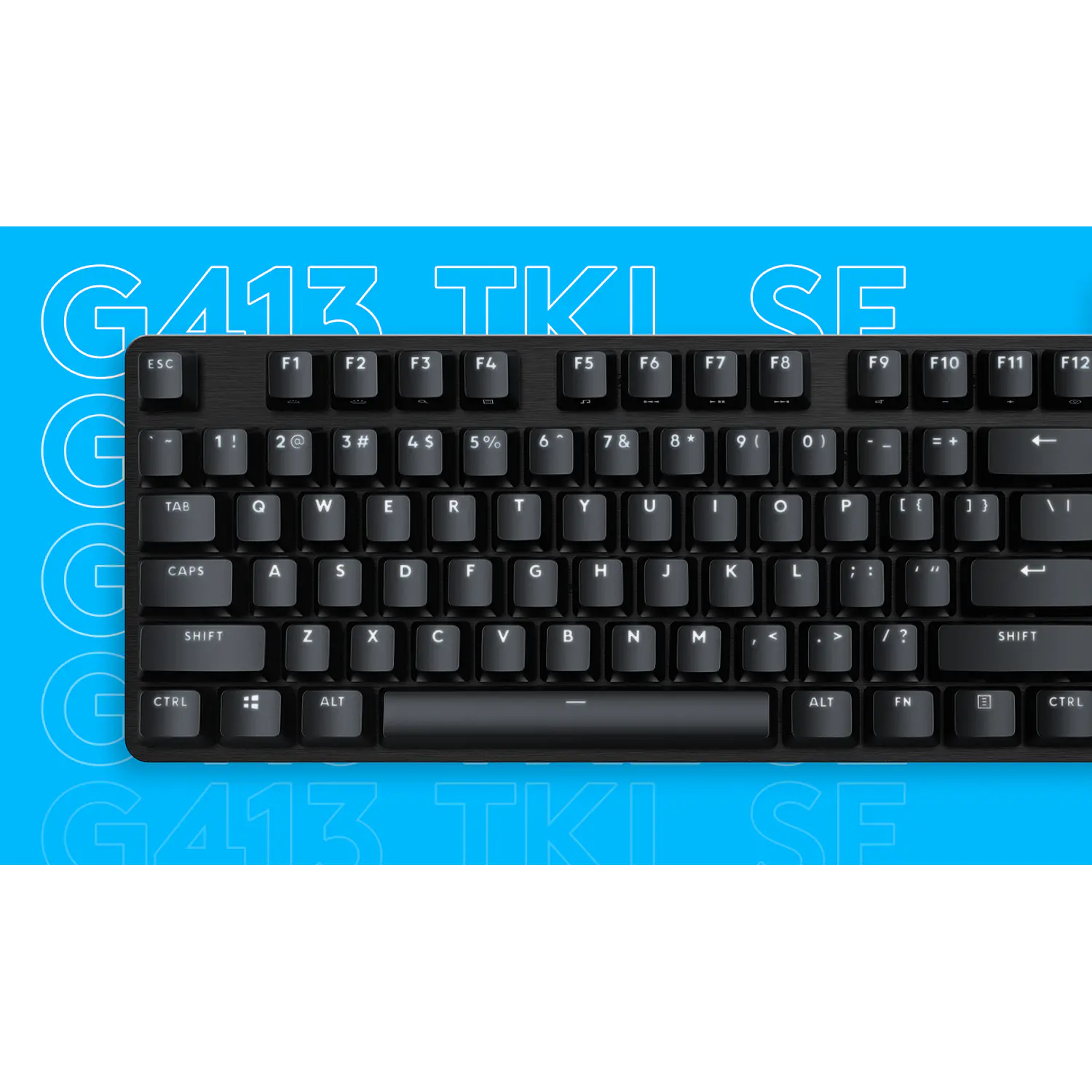 Logitech G413 TKL SE, Teclado Mecánico Gamer TKL, Switch Táctil, PBT, LED Blanco, USB, Inglés, Negro 11