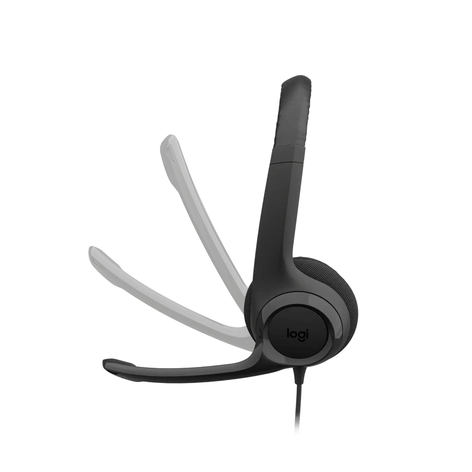 Logitech H390, Audífono USB-A con Micrófono, Estéreo, Supresión de Ruido, Control en Cable, Negro 4