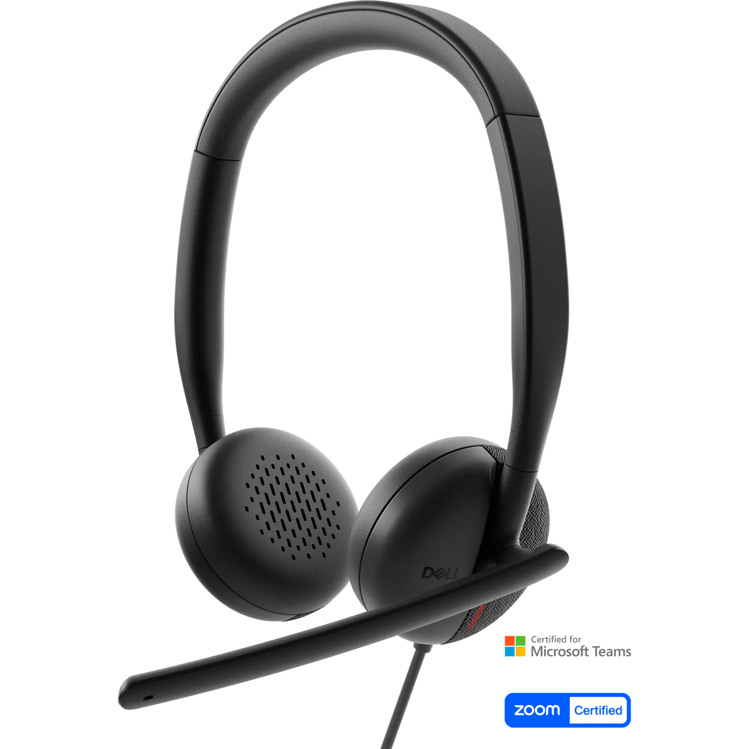 Dell Pro WH3024, Audífonos Alámbricos USB-C, Micrófono IA, Teams, Zoom, Adaptador USB-A, Negro 1