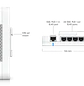 Ubiquiti UniFi Door Hub, Controlador de Acceso para 1 Puerta, PoE++, 5 Puertos GbE, Riel DIN - Miniatura 4