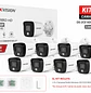 Hikvision DS-2CE16D0T-EXLPF, Kit 8 Cámaras Bullet 2MP, 2.8mm, Luz Híbrida, IP67 - Miniatura 1