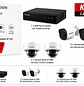 Hikvision KT036XCL90, Kit NVR PoE 4 Canales + 2 Bullet + 2 Domo IP 2MP, 2.8mm, Hasta 6TB - Miniatura 1
