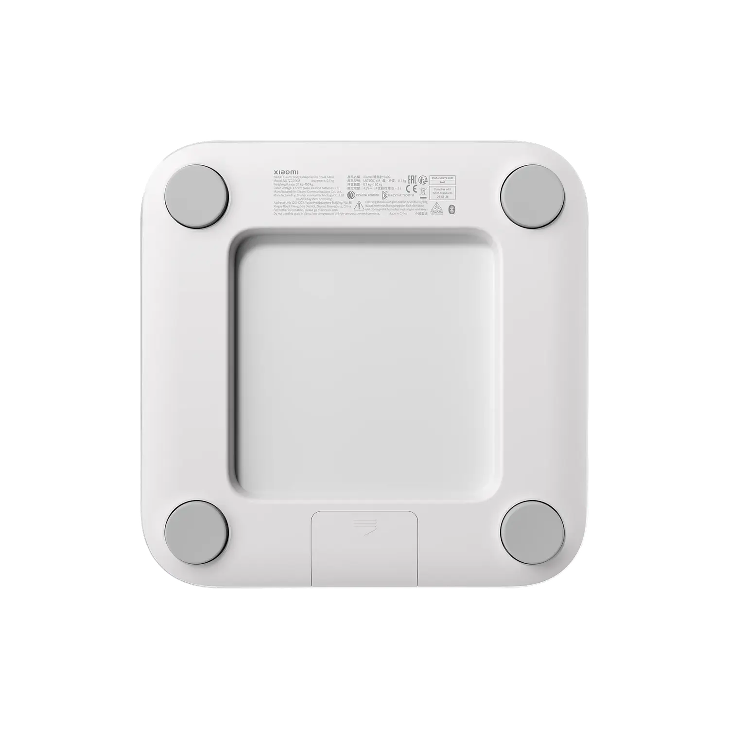 Xiaomi Body Composition Scale S400, Balanza Inteligente 150kg, 25 Métricas, Bluetooth 5.0 5