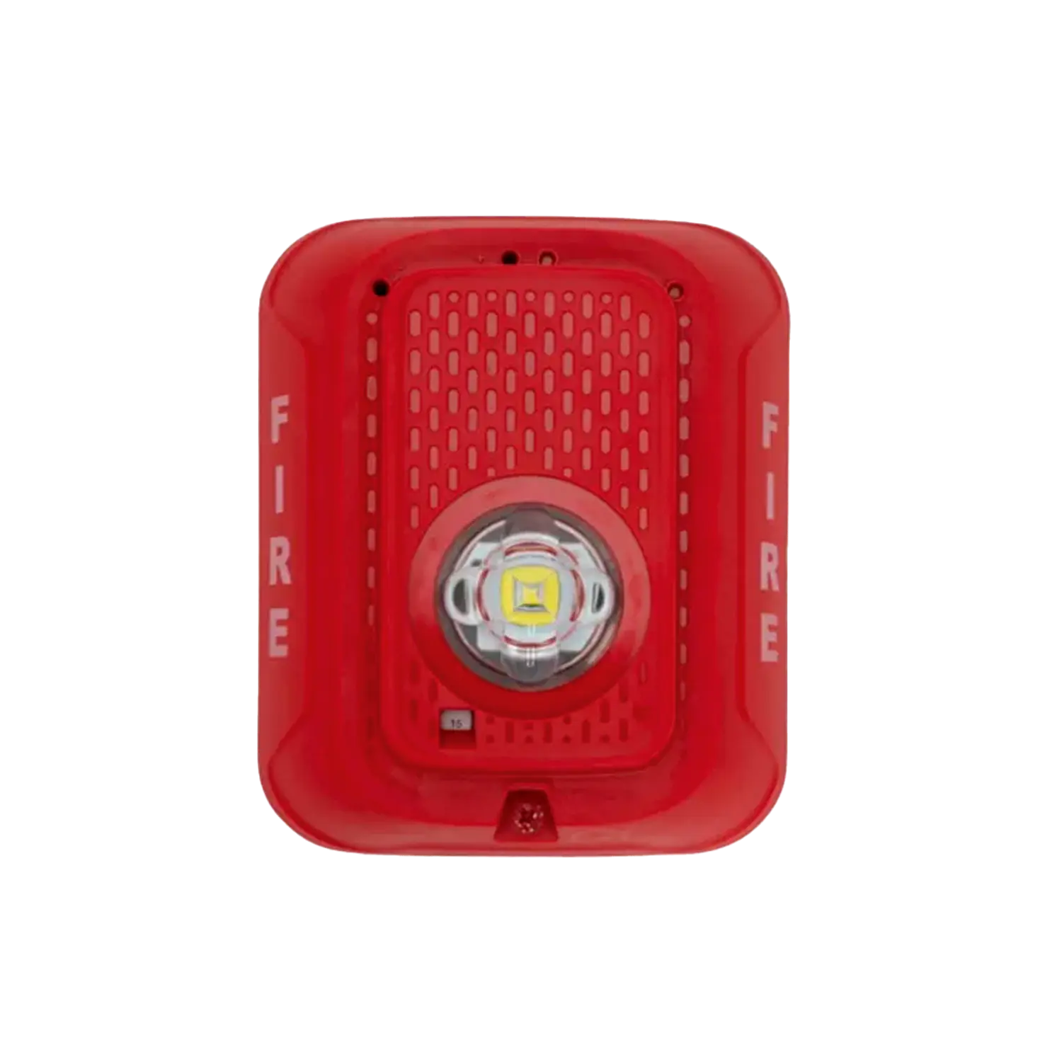System Sensor SRLED-SP, Luz Estroboscópica LED Roja de Pared, 2 Hilos, 15–185 cd, FUEGO