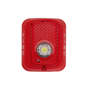 System Sensor SRLED-SP, Luz Estroboscópica LED Roja de Pared, 2 Hilos, 15–185 cd, FUEGO