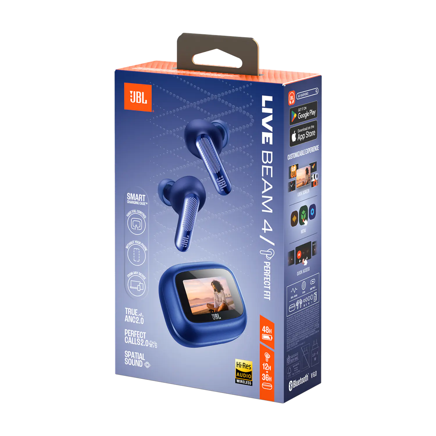 JBL Live Beam 4, Audífonos True Wireless, ANC 2.0, Bluetooth 6.0, Smart Case, 48 Horas, IP55, Azul 10