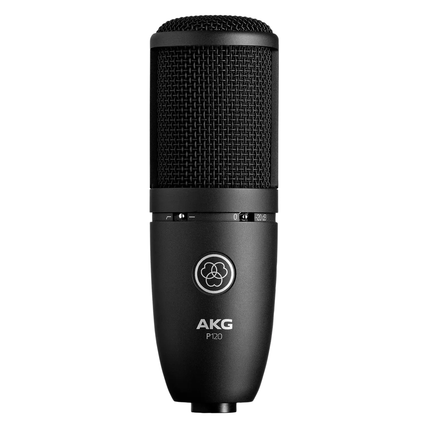 AKG P120, Micrófono Condensador Cardioide, XLR, 20Hz a 20kHz, Pad -20dB, Filtro 300Hz, Negro 1