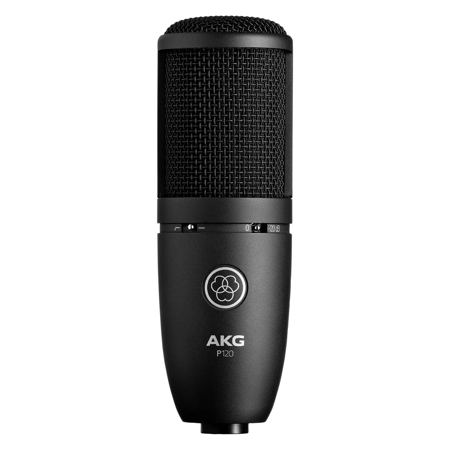 AKG P120, Micrófono Condensador Cardioide, XLR, 20Hz a 20kHz, Pad -20dB, Filtro 300Hz, Negro 3