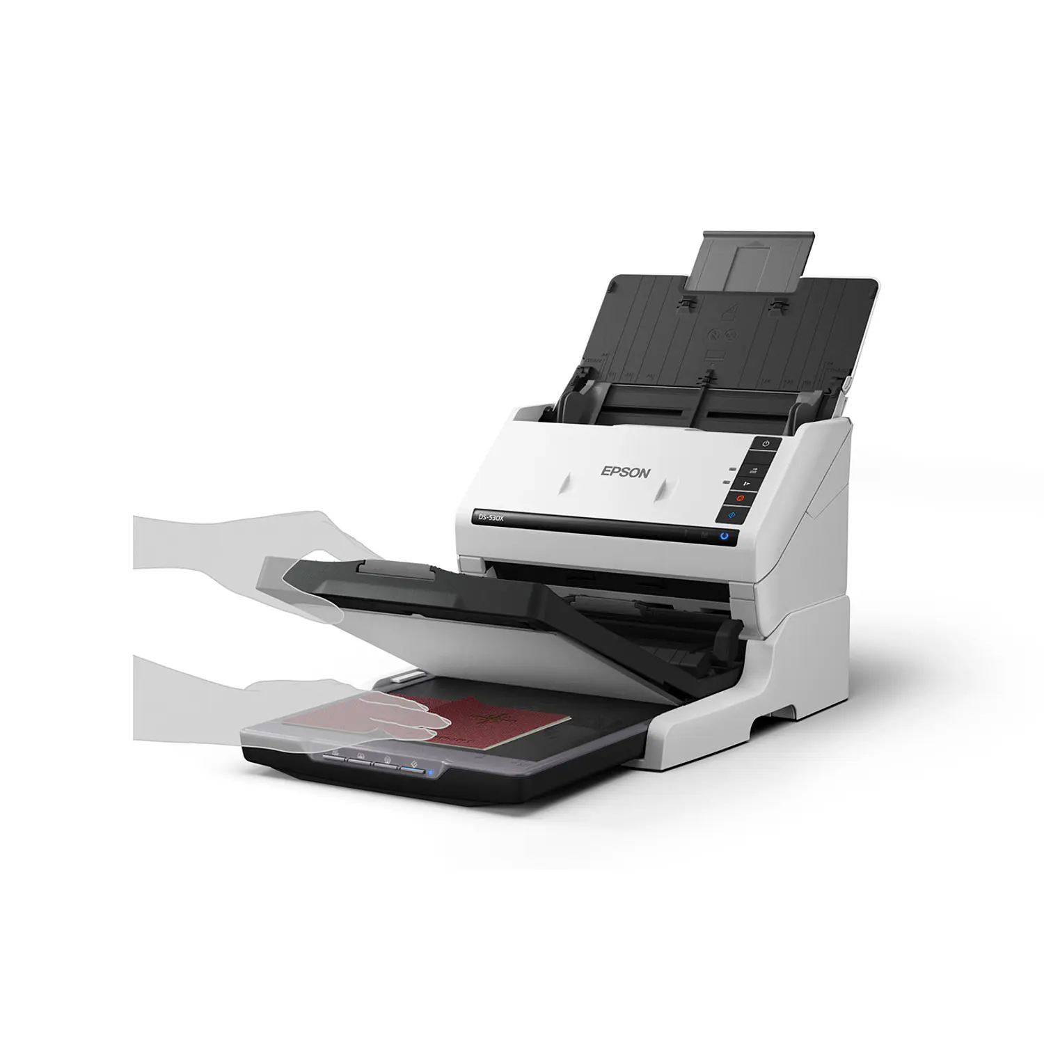 Epson DS-530X B11B286201, Escáner Dúplex 45 ppm, 90 ipm, ADF 100 Hojas, 600 DPI, USB 3.2 9