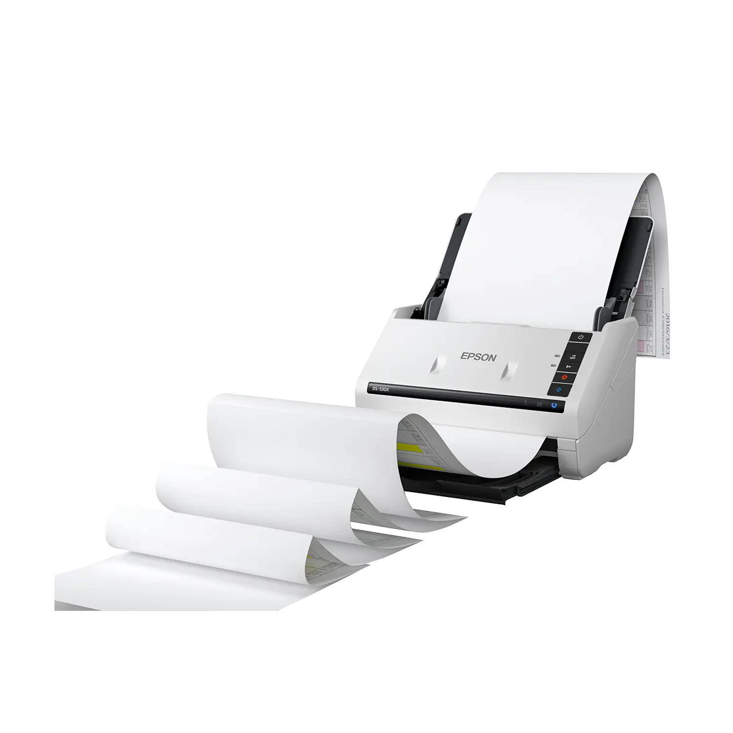 Epson DS-530X B11B286201, Escáner Dúplex 45 ppm, 90 ipm, ADF 100 Hojas, 600 DPI, USB 3.2 10