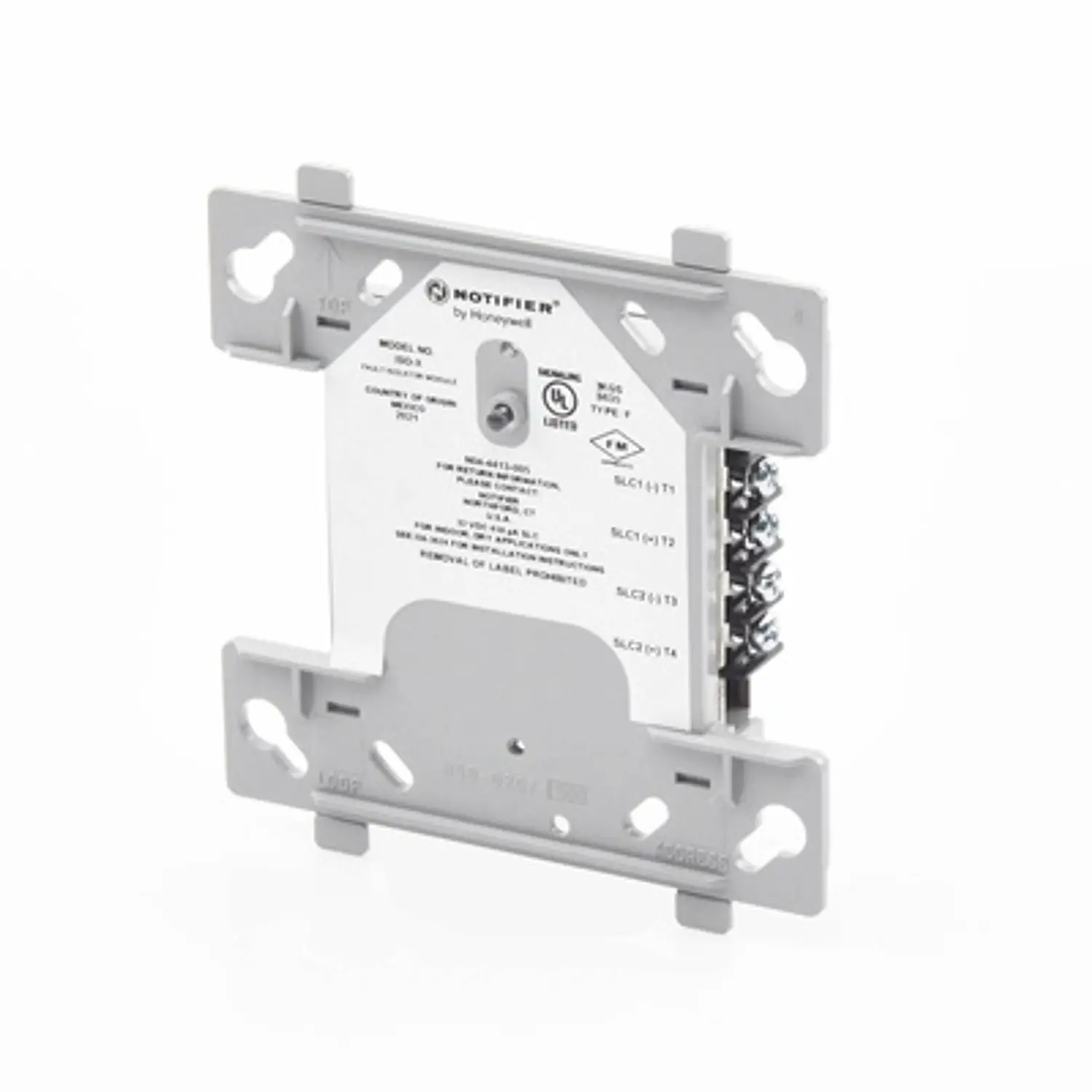 Notifier ISO-X, Módulo Aislador de Cortocircuito SLC, ONYX, CLIP, 15 a 32 VDC, LED Amarillo 3