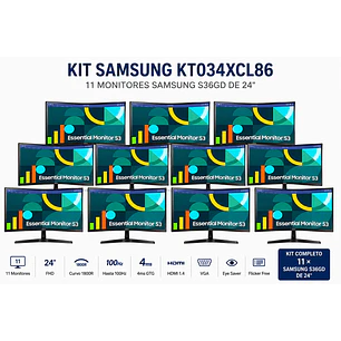 Samsung KT034XCL86, Kit 11 Monitores S36GD 24