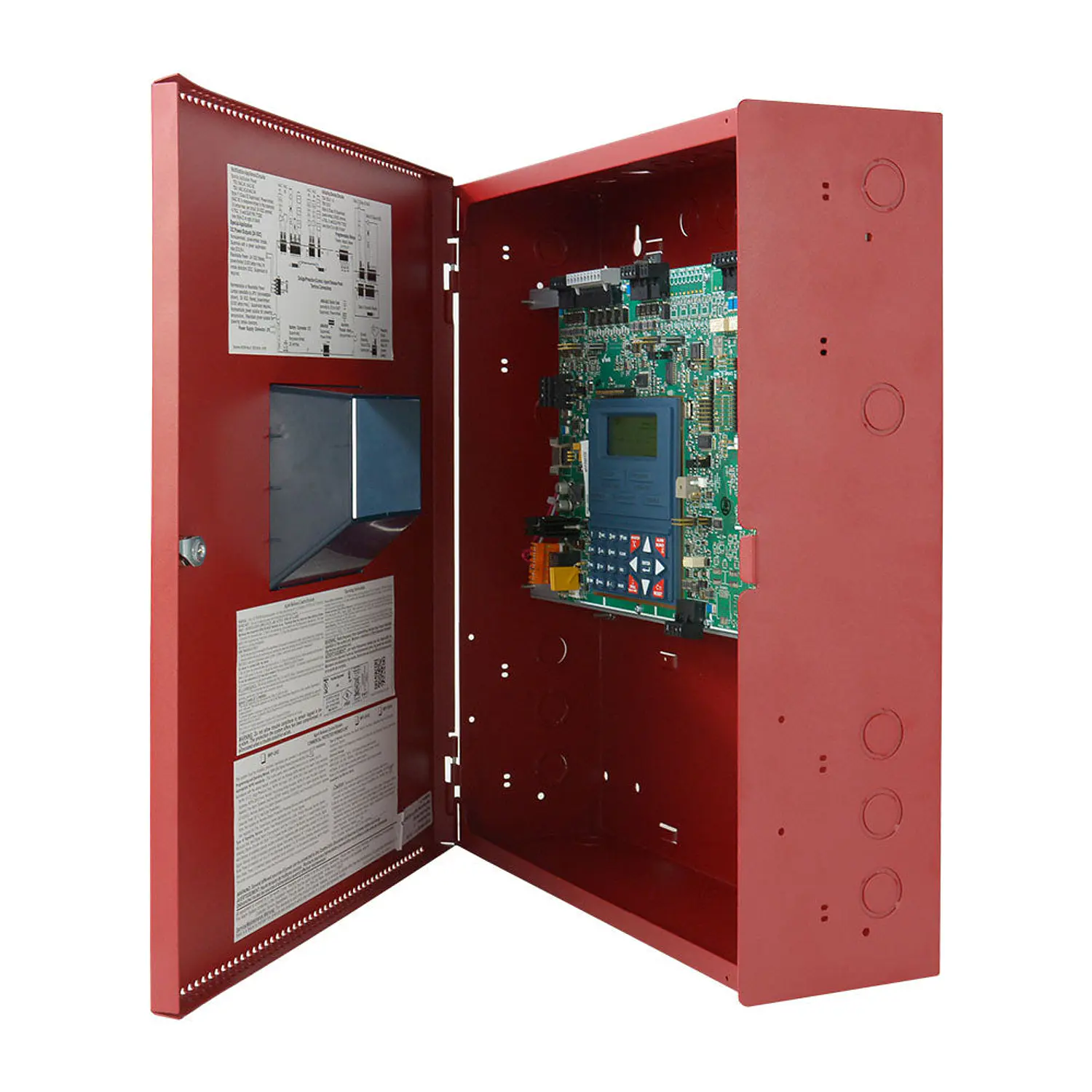 Fire-Lite MRP-2002E, Panel Convencional de Liberación, 6 Zonas, 240 VAC, 7 A, LCD 80 Caracteres 3