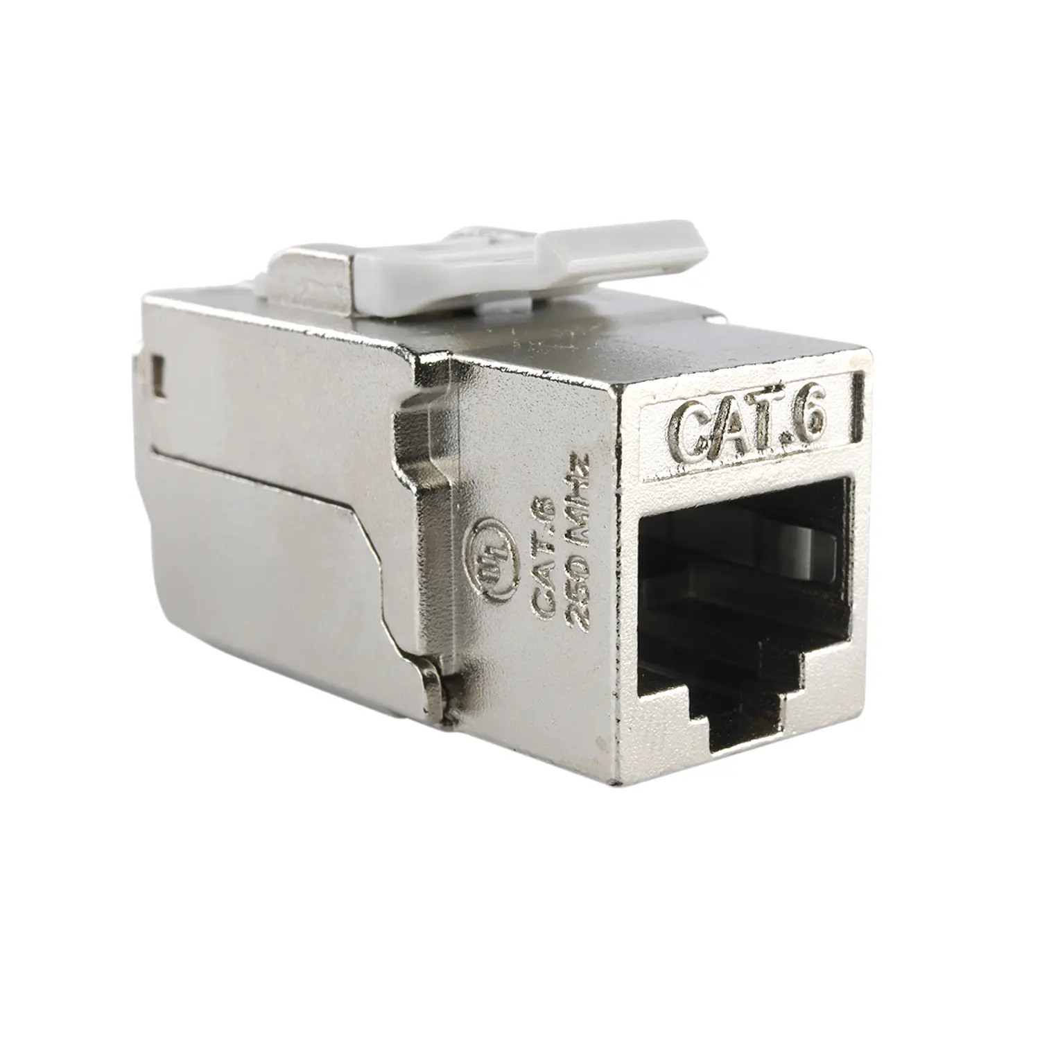 Nexxt Solutions PCGKJC6TYRJSL, Módulo Keystone RJ45 Cat6, Blindado, Sin Herramientas, Plata