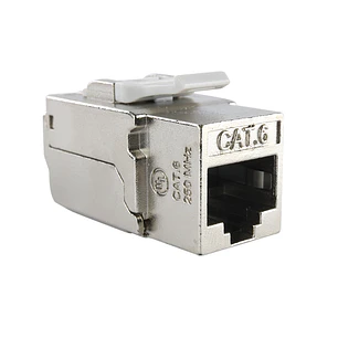 Nexxt Solutions PCGKJC6TYRJSL, Módulo Keystone RJ45 Cat6, Blindado, Sin Herramientas, Plata