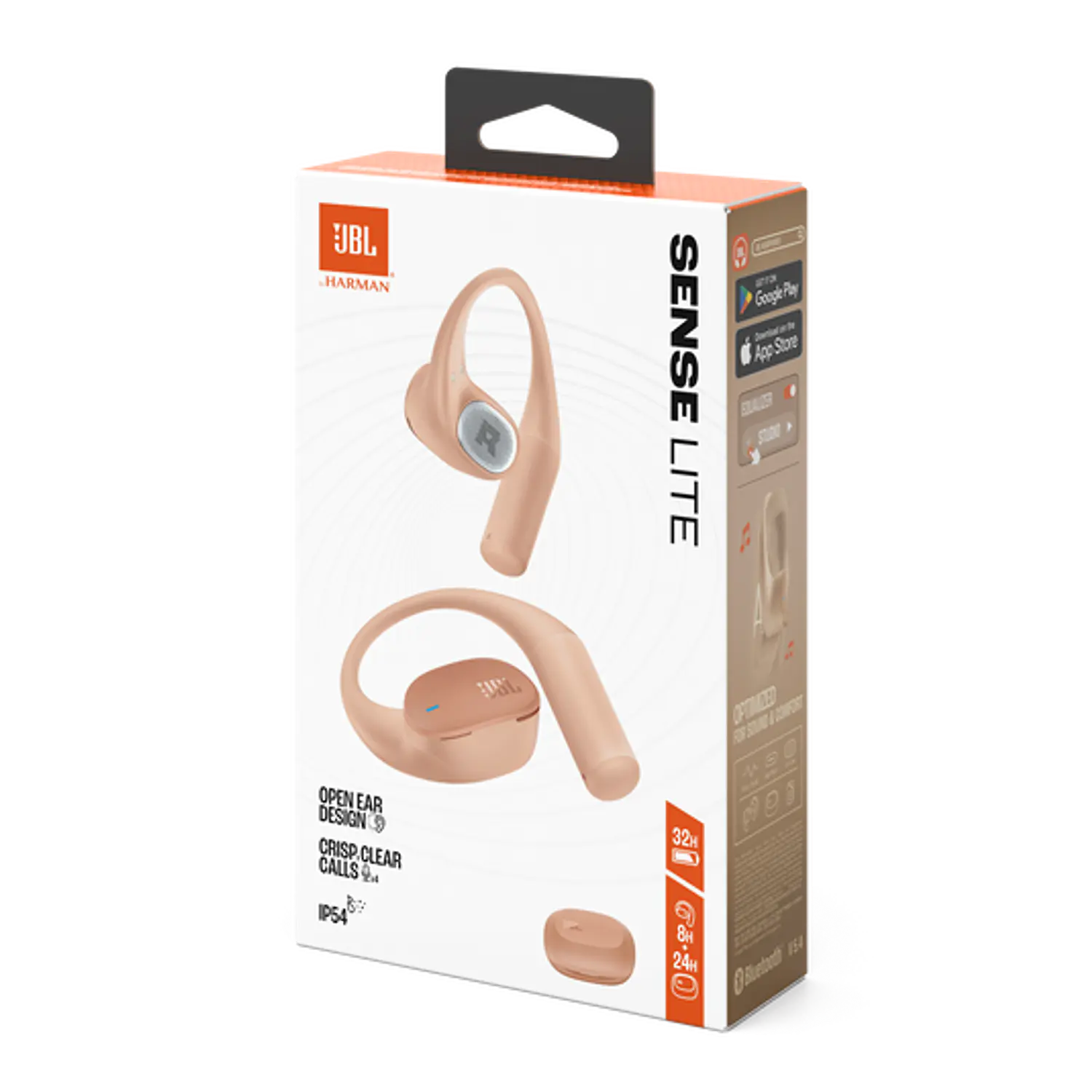 JBL Sense Lite, Audífonos Abiertos TWS, Bluetooth 5.4, IP54, 32h, 4 Micrófonos, Beige 6