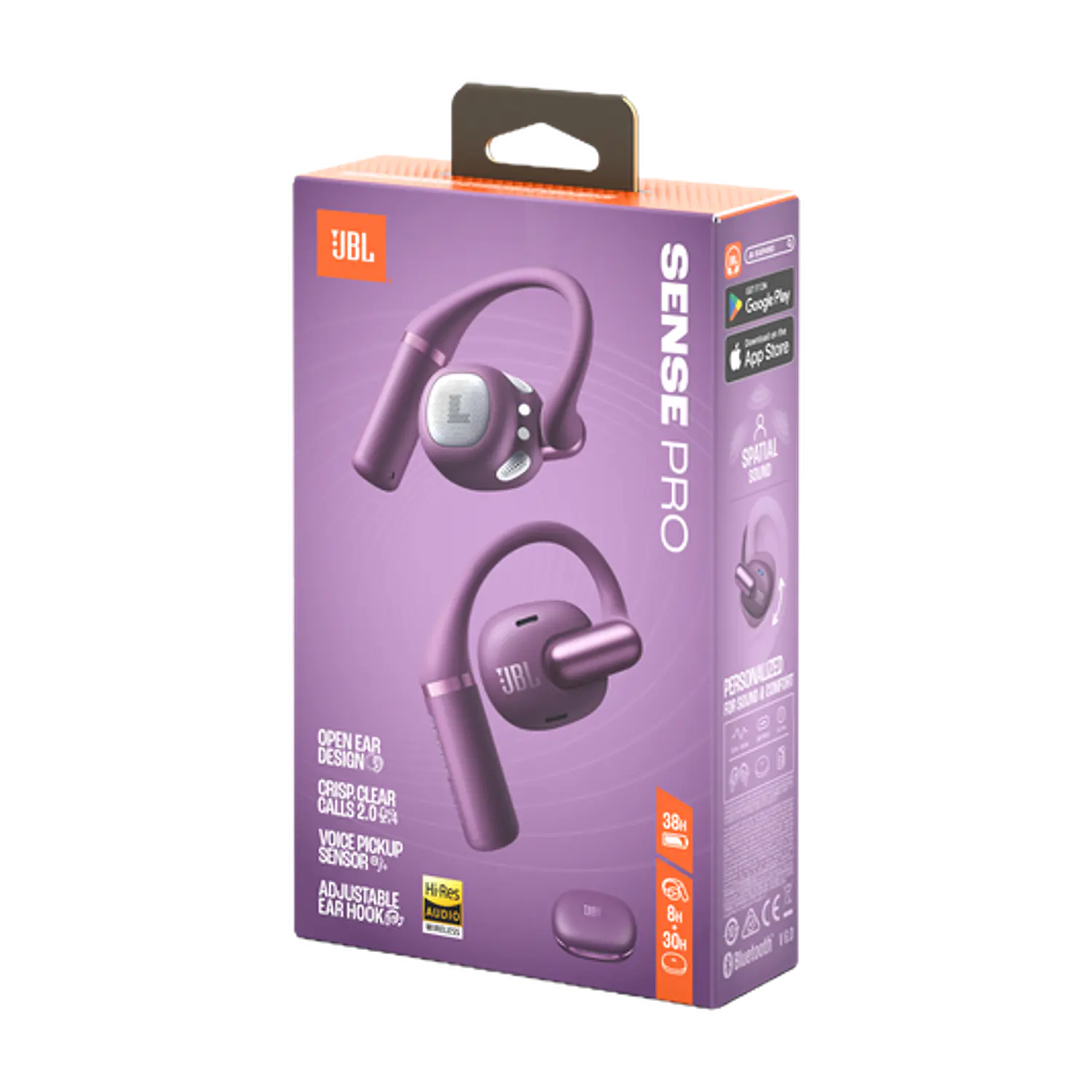 JBL Sense Pro, Audífonos Diseño Abierto, Bluetooth 6.0, LDAC, 4 Micrófonos, 38h, IP54, Morado 8