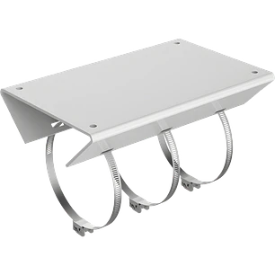 Hikvision DS-1684ZJ, Soporte de Poste Vertical, Acero Inoxidable, PanoVu y Speed Dome, Blanco