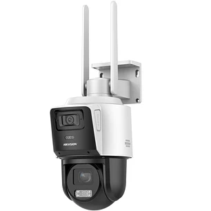 Hikvision DS-2SE3C404MWG-4G/14(LA), Cámara PTZ TandemVu 4MP+4MP, 4G, Zoom 4x, IP66