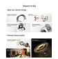 HONOR CHOICE Earbuds Clip 2 Pro, Audífonos Abiertos, Bluetooth 5.4, 44h, Carga Inalámbrica, Negro - Miniatura 5