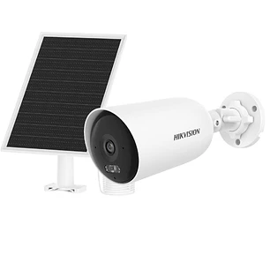 Hikvision DS-2CFS04/4G/LA, Cámara Bala Solar 4G 4MP, 2.8mm, 9000mAh, AOV 24/7, Audio, IP66