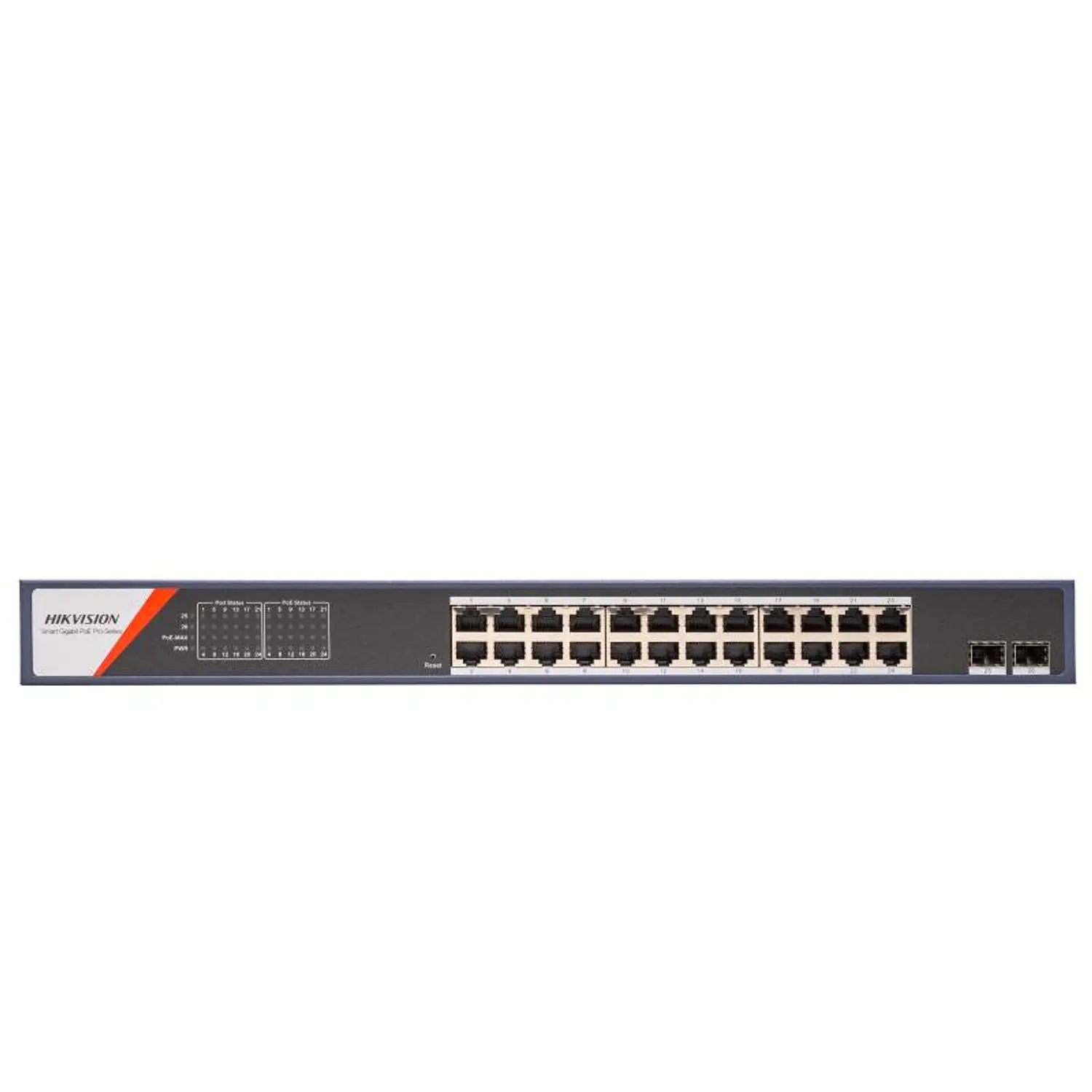 Hikvision DS-3E1526P-SI-24P2F, Switch PoE 24 Puertos, Gigabit, 2 SFP, 370W, 56Gbps, Smart 2