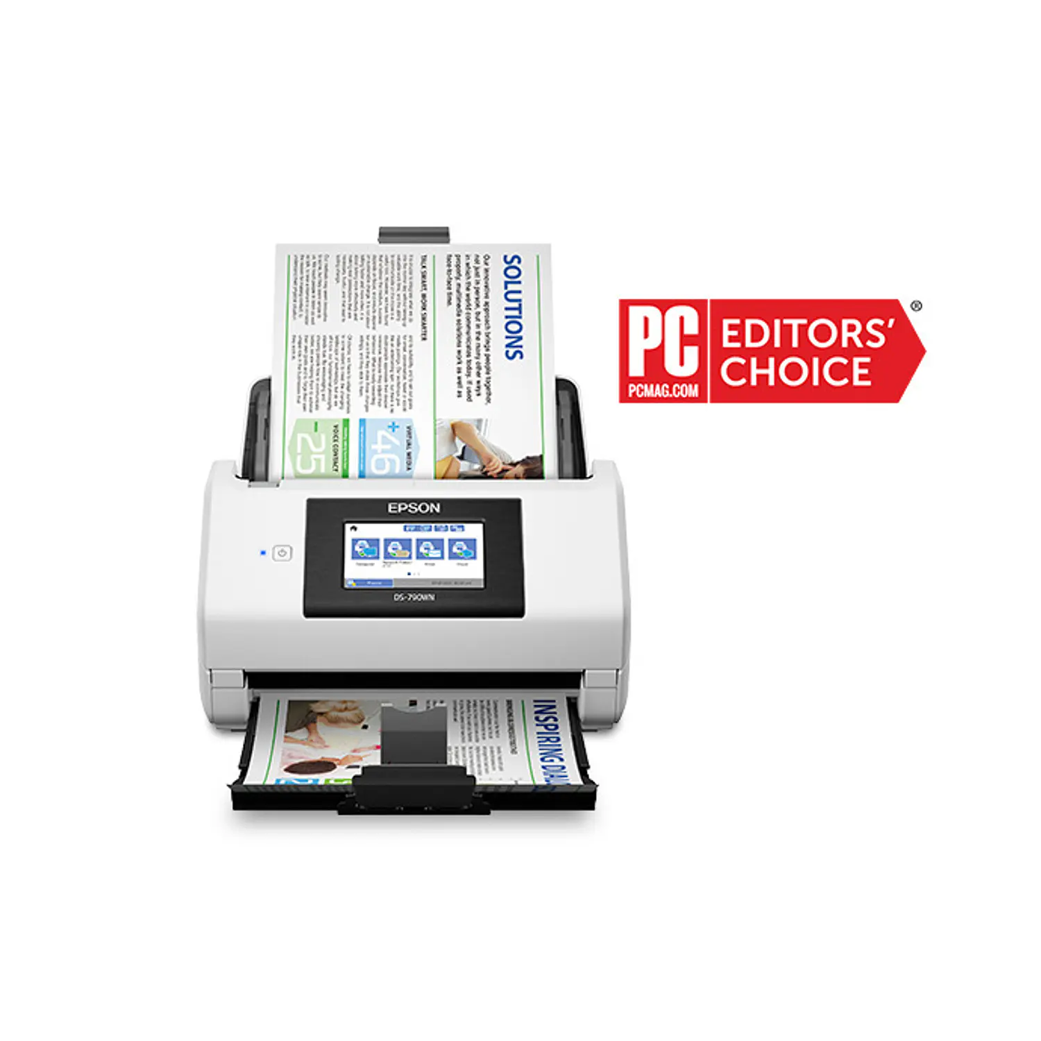 Epson DS-790WN, Escáner Dúplex, 45ppm, 90ipm, ADF 100 Hojas, Wi-Fi, LAN, Pantalla 4.3