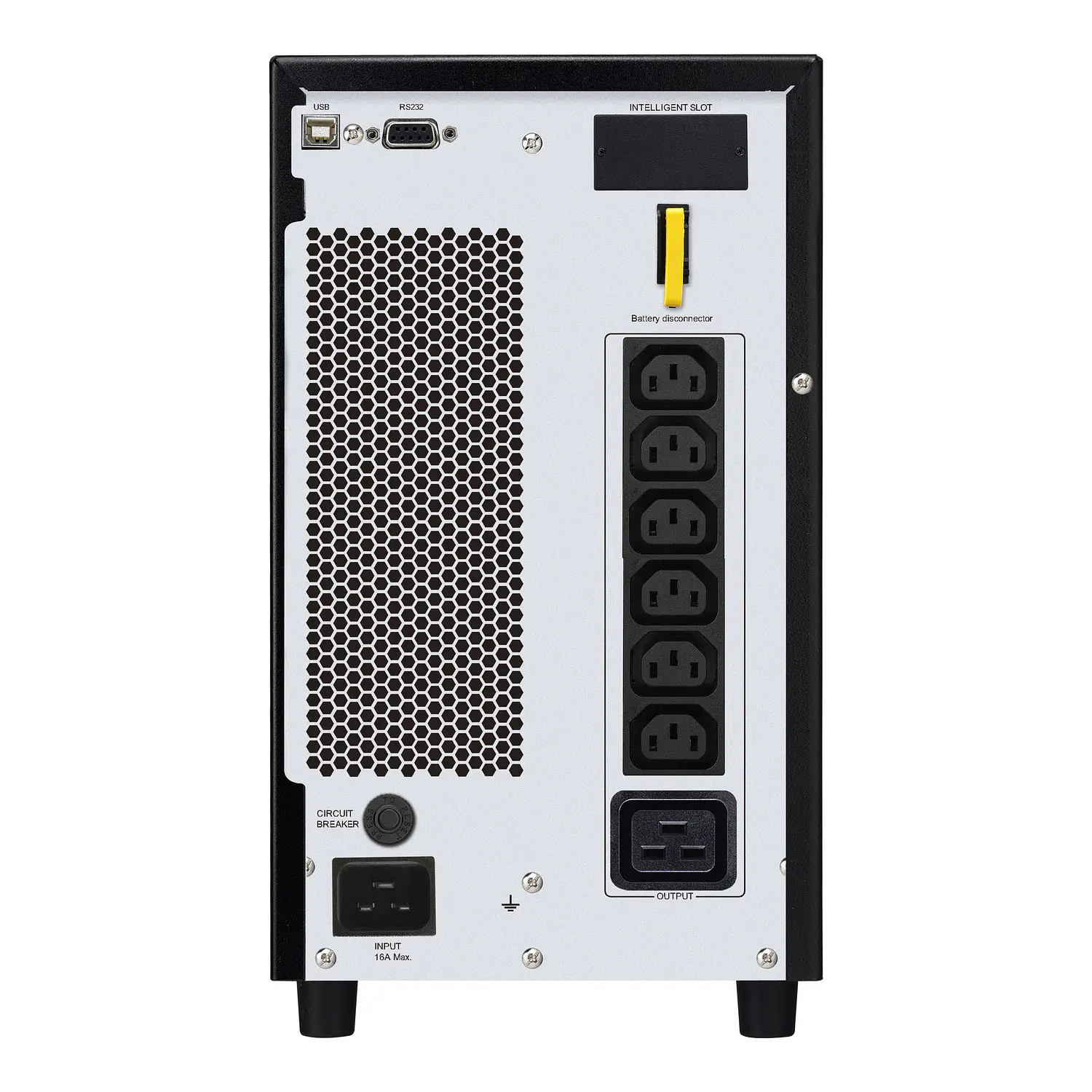 APC SRV3KI, Easy UPS On-Line 3000VA, 2400W, Torre, 230V, LCD, USB, RS-232, 7 Salidas IEC 3