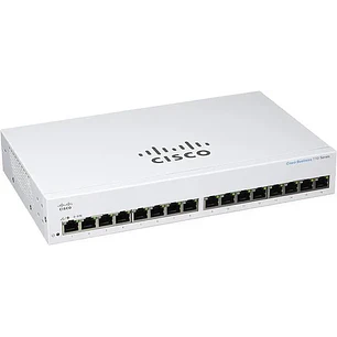 Cisco CBS110-16T-NA, Switch Gigabit 16 Puertos, No Administrable, 32Gbps, Rack, Sin Ventilador