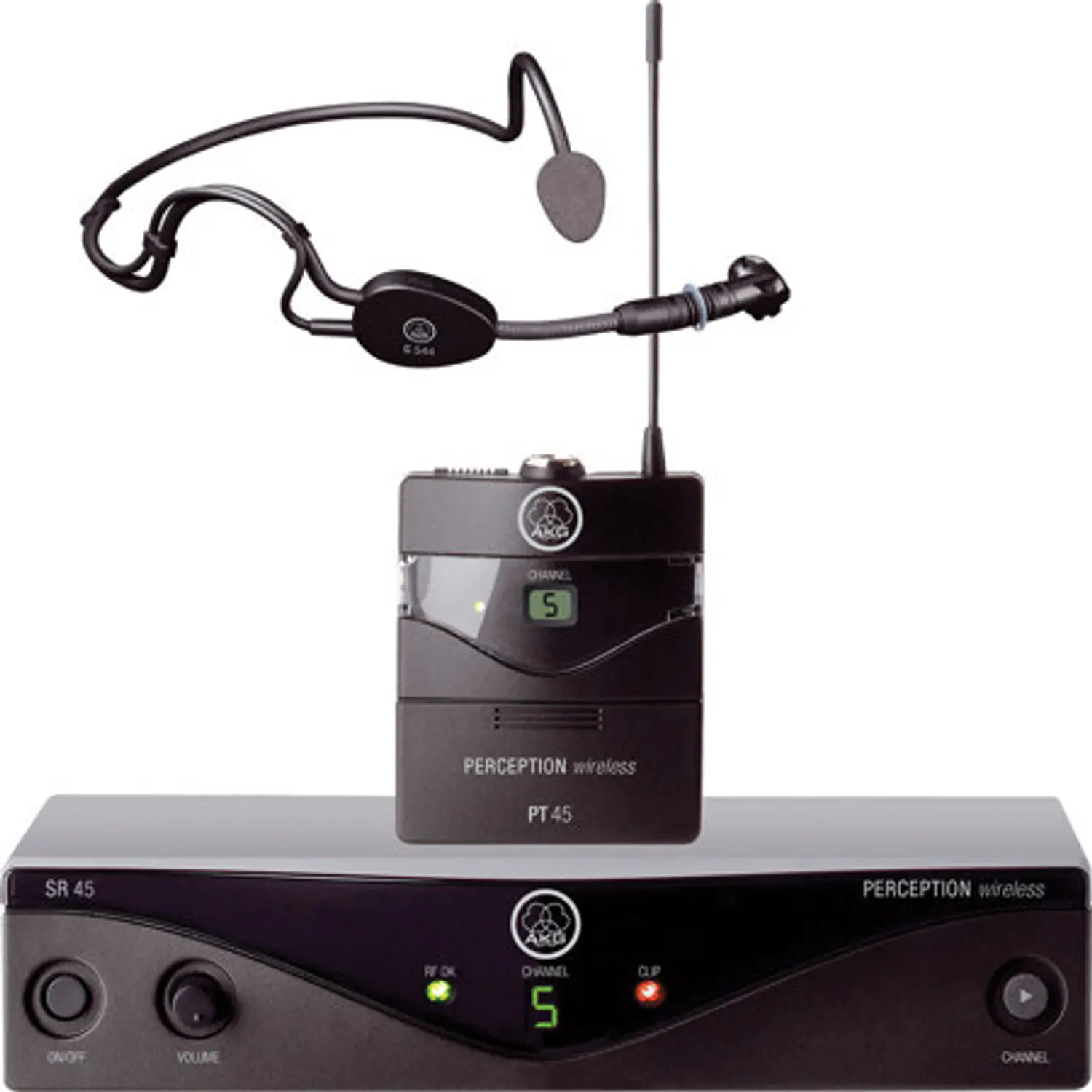 AKG Perception Wireless 45 Sports Set, Micrófono Inalámbrico UHF, Banda A, C544 L, PT45, SR45 1