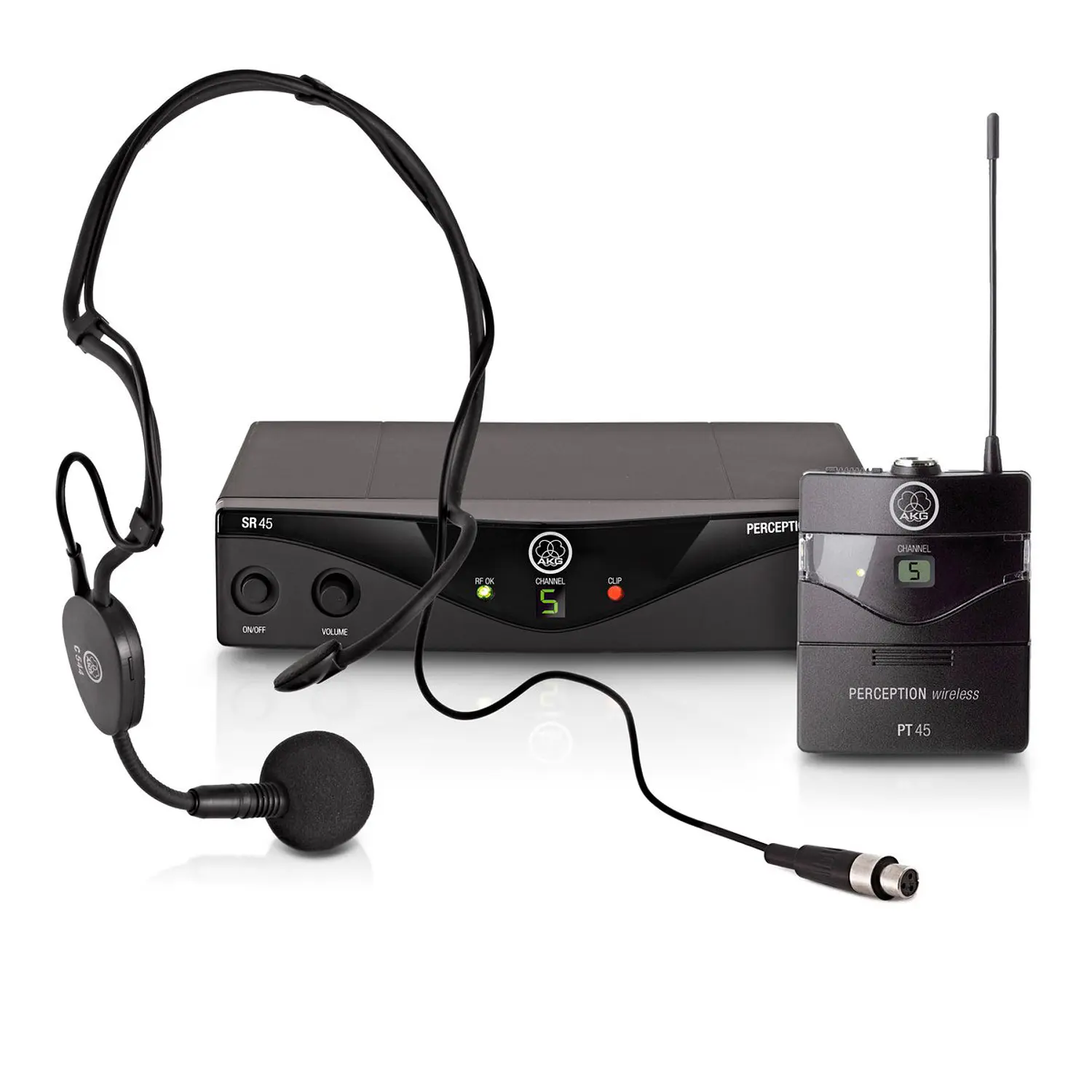AKG Perception Wireless 45 Sports Set, Micrófono Inalámbrico UHF, Banda A, C544 L, PT45, SR45 2