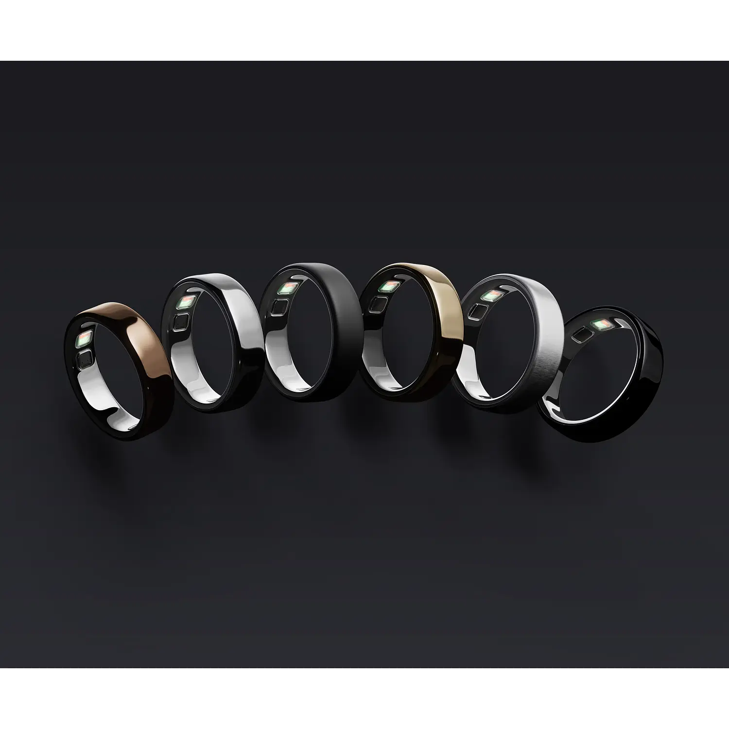Oura Ring 5, Estuche de Carga Portátil, Talla 8, Gris, Qi 1.3, USB-C, Hasta 5 Cargas 2