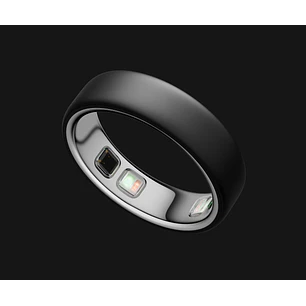 Oura Ring 5, Estuche de Carga Portátil, Talla 9, Gris, Qi 1.3, USB-C, Hasta 5 Cargas