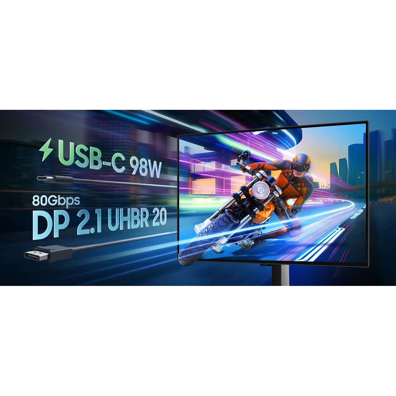 Samsung Odyssey OLED G8 G80SH Monitor Gamer 32, 4K QD-OLED, 240Hz, 0.03ms, USB-C 98W 19