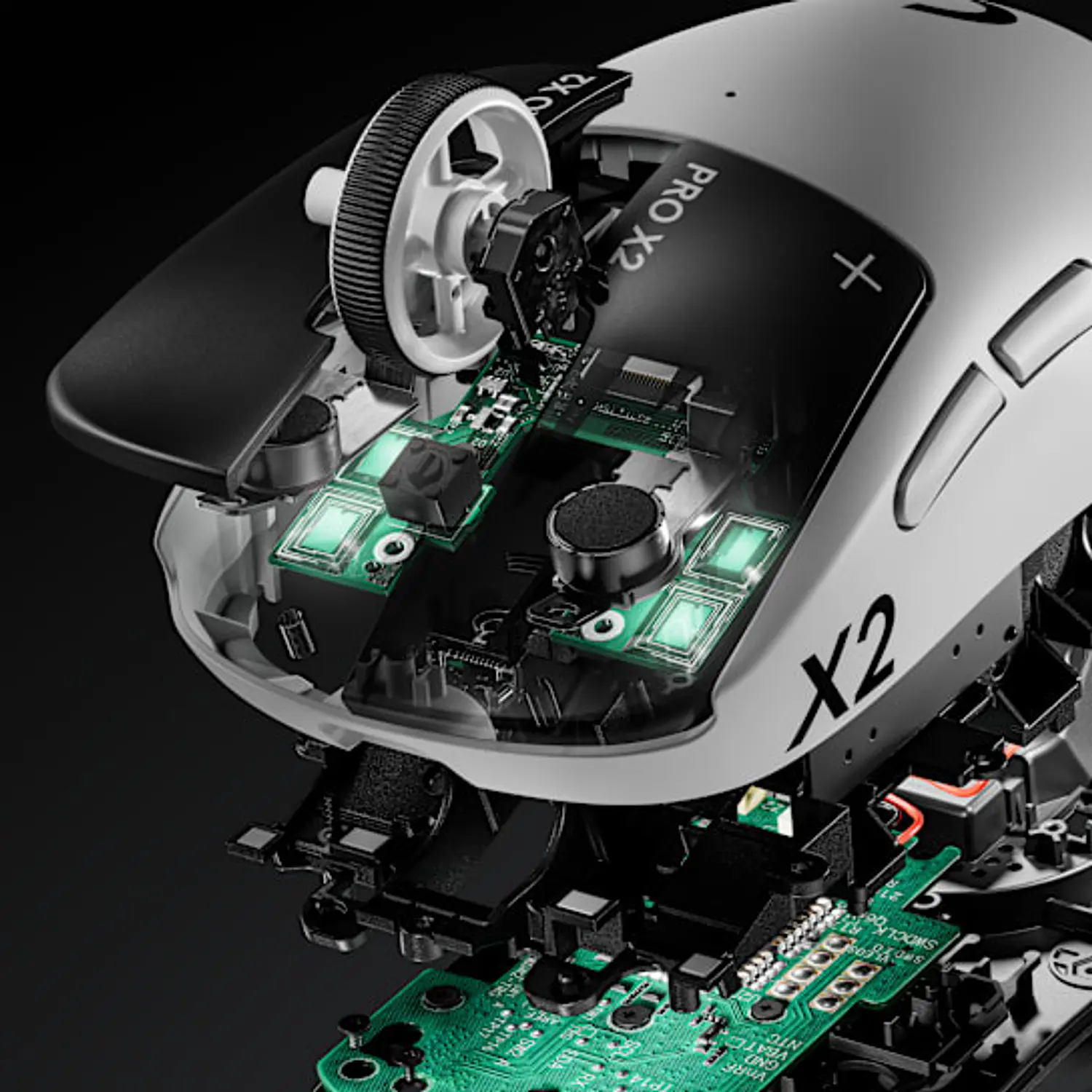 Logitech G PRO X2 SUPERSTRIKE, Mouse Gamer Inalámbrico, HERO 2, 44000 DPI, 8000Hz, Eclipse Lunar 6
