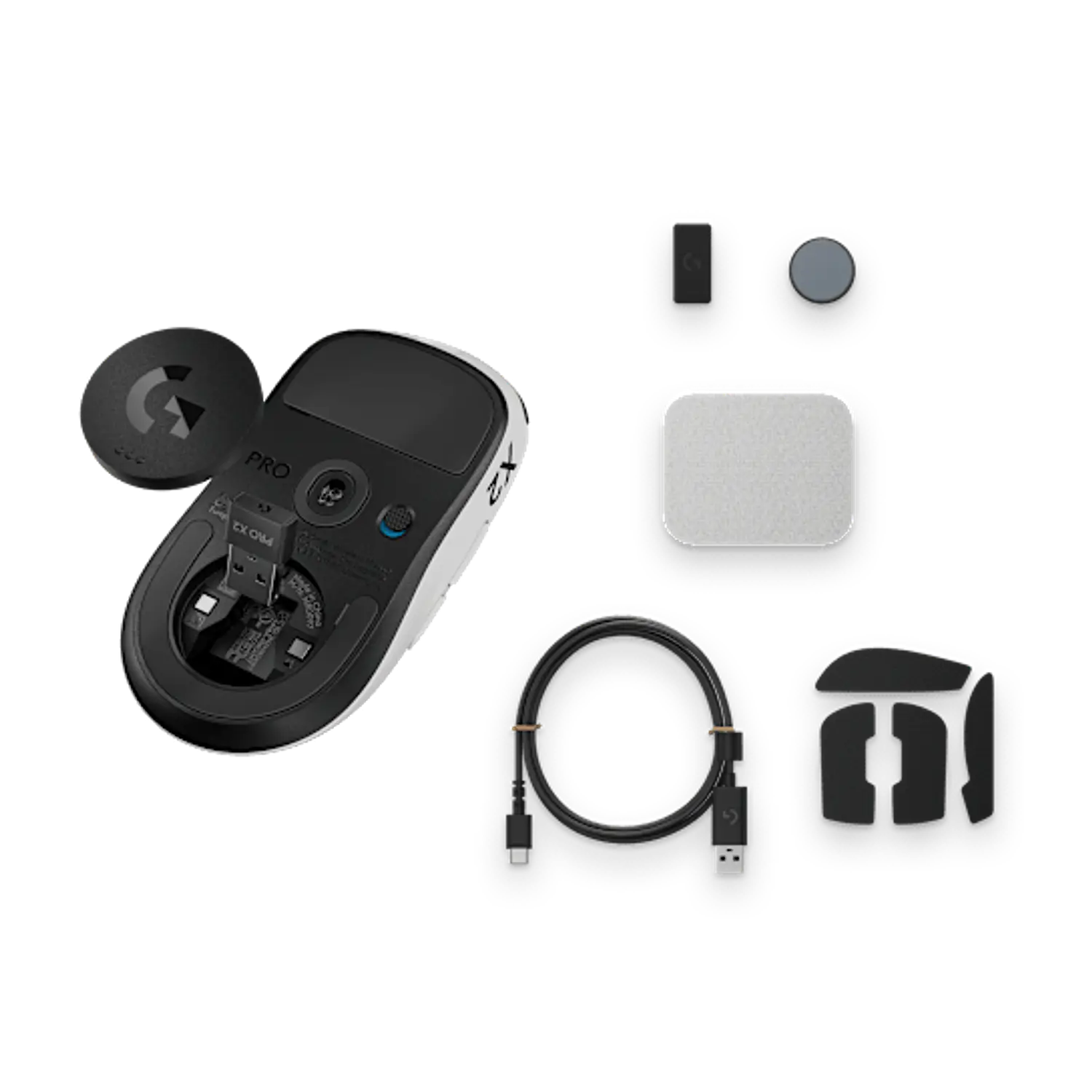 Logitech G PRO X2 SUPERSTRIKE, Mouse Gamer Inalámbrico, HERO 2, 44000 DPI, 8000Hz, Eclipse Lunar 5