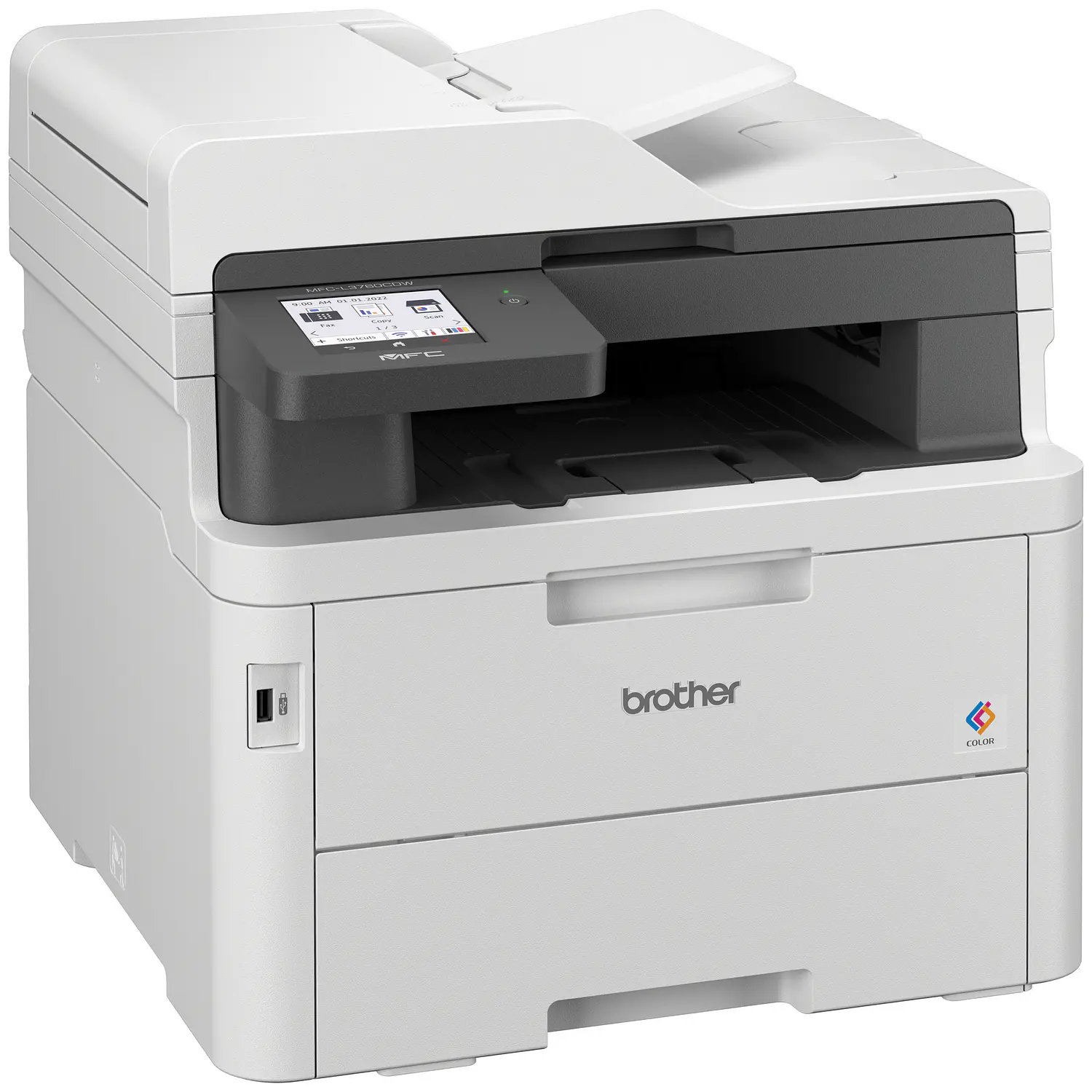 Brother MFC-L3760CDW Impresora Multifuncional LED Color 26ppm, Dúplex, WiFi, Ethernet, ADF 50 Hojas 4