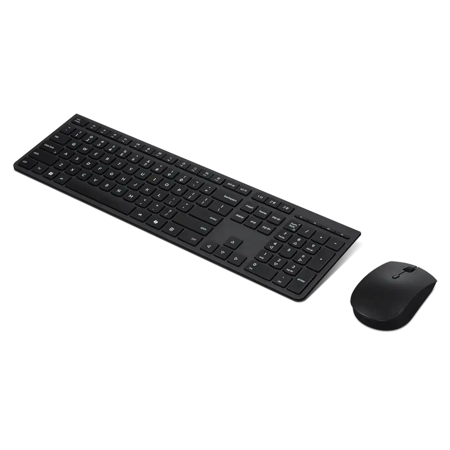 Lenovo 4X31R64337 Combo Teclado y Mouse Inalámbrico Professional Recargable, Bluetooth/2.4GHz, 4000 DPI, Español LA 1