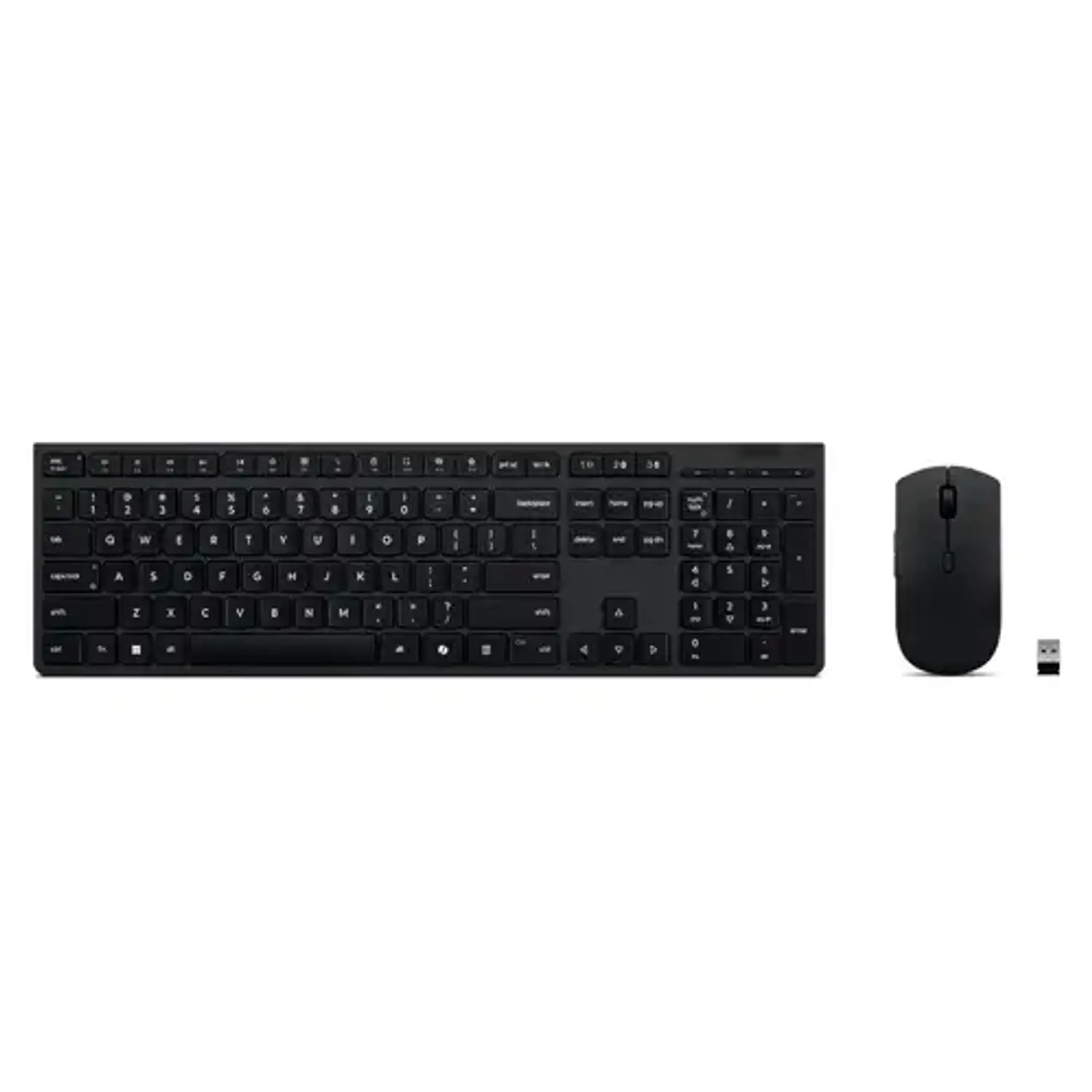 Lenovo 4X31R64337 Combo Teclado y Mouse Inalámbrico Professional Recargable, Bluetooth/2.4GHz, 4000 DPI, Español LA 2