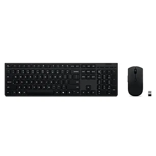 Lenovo 4X31R64337 Combo Teclado y Mouse Inalámbrico Professional Recargable, Bluetooth/2.4GHz, 4000 DPI, Español LA
