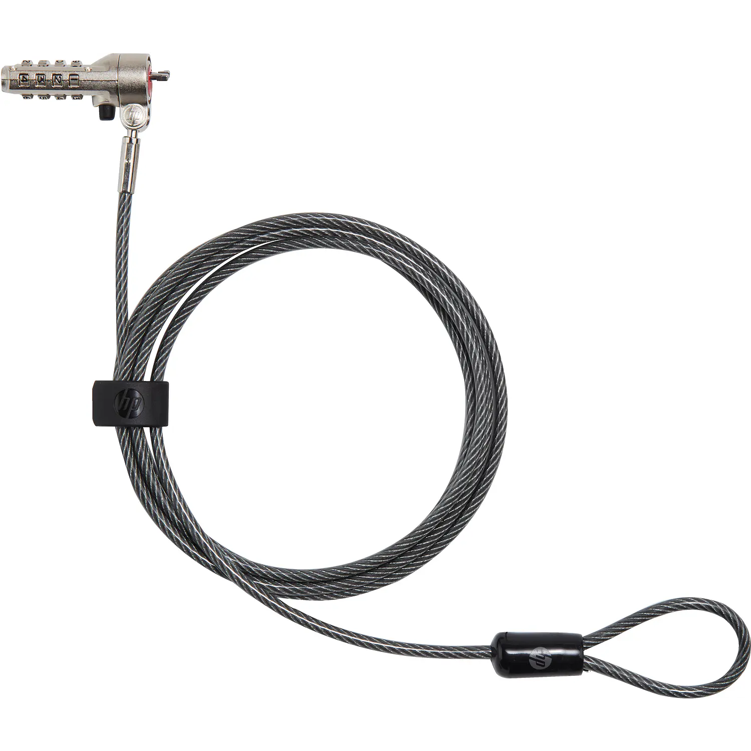 HP 63B31AA, Candado Nano para Notebook, Combinación 4 Dígitos, Cable 1.83m, Giro 360°
