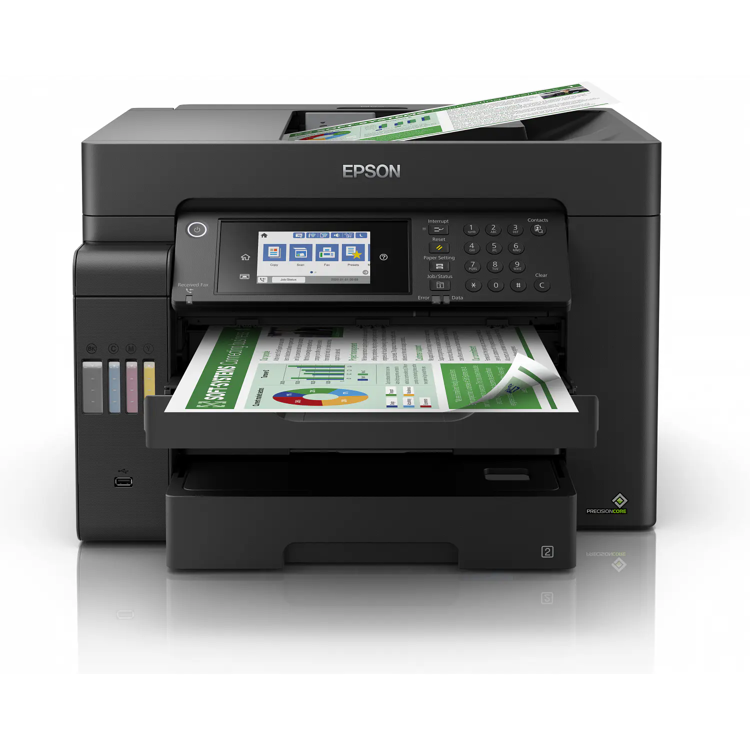 Epson EcoTank L15150, Multifuncional A3+, 25 ppm, Dúplex, ADF 50 Hojas, Wi-Fi, Ethernet, Fax 2