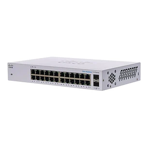 Cisco CBS110-24T-NA, Switch No Administrable, 24 Gigabit, 2 SFP 1G, 48Gbps, Rack, Sin Ventilador