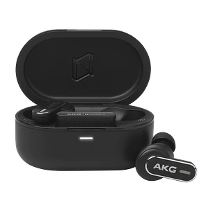 AKG N5 Hybrid Audífonos True Wireless ANC, Bluetooth 5.3, Dongle USB-C 2.4GHz, Hi-Res, IP54, 40h, Negro