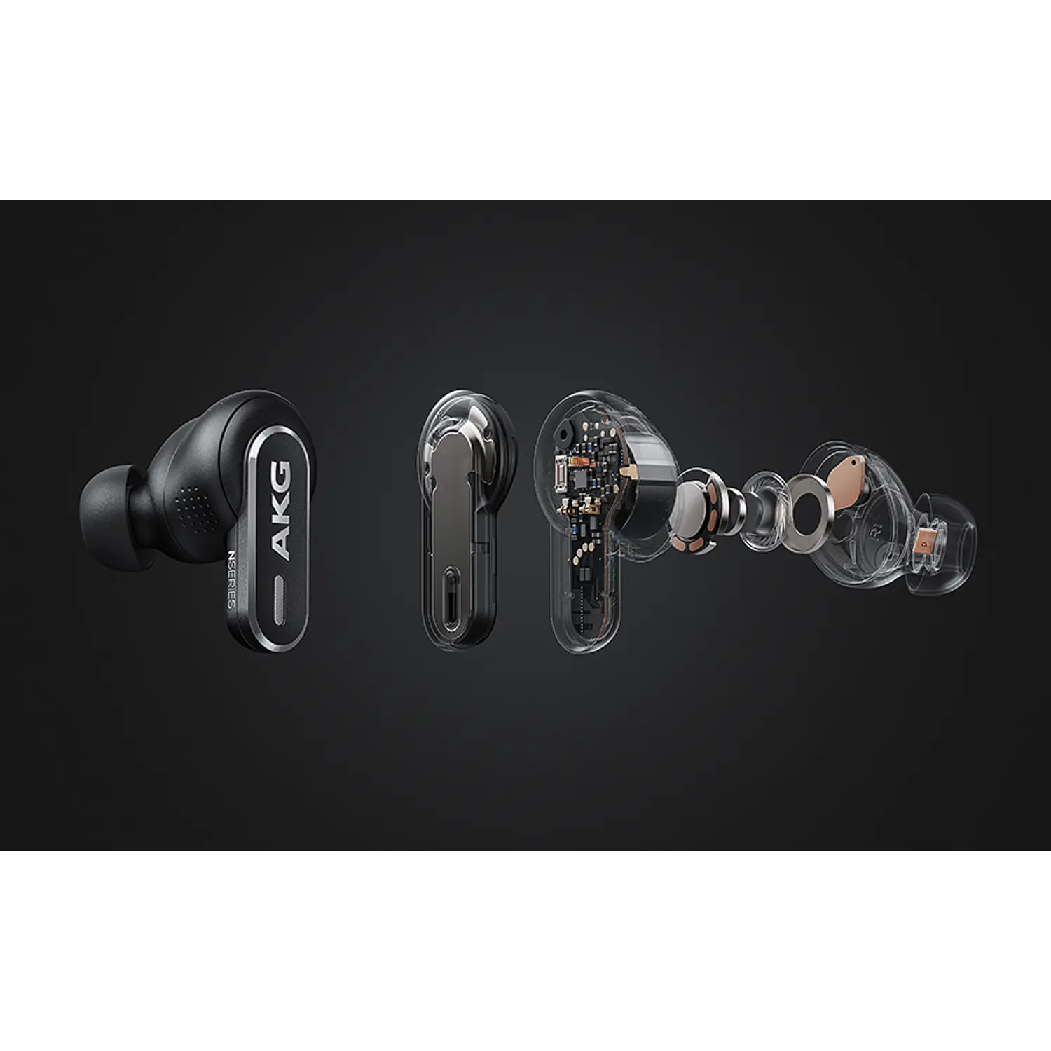 AKG N5 Hybrid Audífonos True Wireless ANC, Bluetooth 5.3, Dongle USB-C 2.4GHz, Hi-Res, IP54, 40h, Negro 16