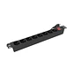 Nexxt Solutions NPD-21U8I16A PDU Rack 1U, 8 Tomas, 220V, 16A, 1650W, Supresor de Sobretensión, Negro - Miniatura 1